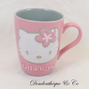 Tazza goffrata Cat Hello Kitty SANRIO Tazza Rosa Ceramica 3D 10 cm