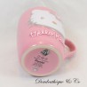 Embossed Mug Cat Hello Kitty SANRIO Pink Mug Ceramic 3D 10 cm