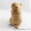 Peluche marmotte CREATIONS DANI marron 17 cm