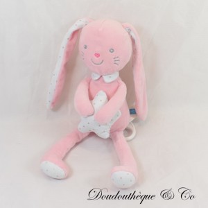 Peluche Coniglio Musicale TEX Cuscino Stella Rosa 30 cm