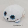 Mini plush creature Seal TY Mcdonald's White Big Blue Eyes 2018 10 cm