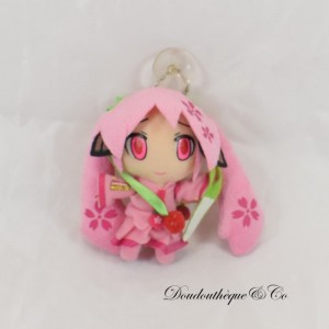 Plüsch Manga Sakura Miku VOCALOID rosa Saugnapf 10 cm