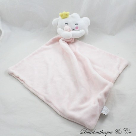 Kuscheltier Einstecktuch Wolke Bébé Douceur blanc rose couronne 46 cm Kuscheltier Einstecktuch Wolke Bébé Douceur blanc rose couronne 46 cm