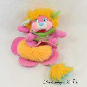 Annata 2010 Convertibile Peluche Popples Fiori Rosa 17 cm