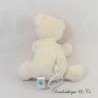 Musical Plush Bear TEX BABY White Ivory Carrefour 26 cm