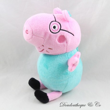 Plüsch Schlüsselanhänger Papa Schwein P.M.I Kids World Peppa Schwein Grün Geldbörse 17 cm Plüsch Schlüsselanhänger Papa Schwein P.M.I Kids World Peppa Schwein Grün Geldbörse 17 cm