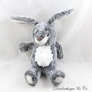 Soft grey white ANIMADOO bunny plush 27 cm