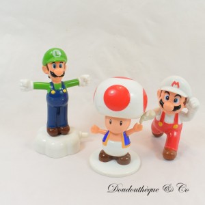Set of 3 Mario NINTENDO™ DO HAPPY MEAL Luigi Mario Toad 2016 minifigures