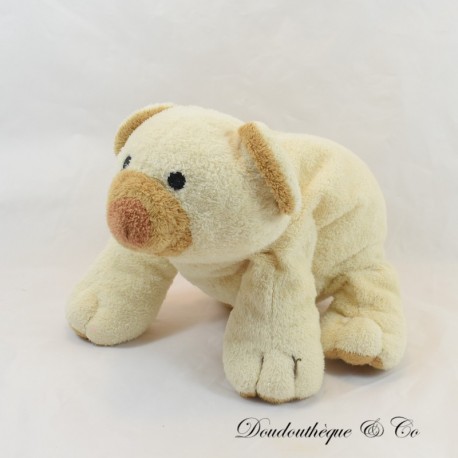 Peluche Ours NICOTOY beige marron Vintage 20 cm