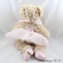 Plush Edda bear LOUISE MANSEN dancer tutu pink tulle 32 cm