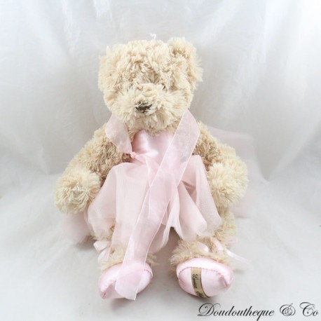 Plush Edda bear LOUISE MANSEN dancer tutu pink tulle 32 cm