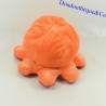 Plush Octopus AVENE reversible Orange and red 14 cm