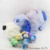 Plush Dog Style Puffallump Parachute Canvas Mom and Her 5 Baby Puppies Vintage 55 cm