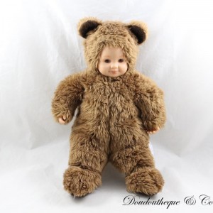 ANNE GEDDES Brown Bear Baby Doll
