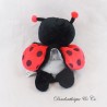 Ladybug Puppet Cuddly Toy, Ausycamore, Red Black, 24 cm