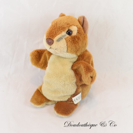 Eichhörnchen Puppe Kuscheltier MIT PLATANE braun 24 cm