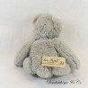 Teddybär LOUISE MANSEN Graue Organzaschleife 24 cm