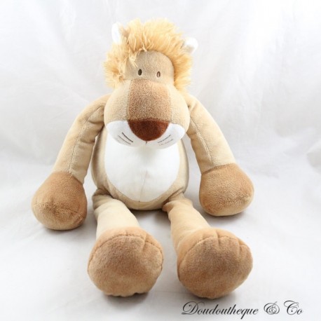 Löwenplüsch NICOTOY beige weiß braun Nase 42 cm Löwenplüsch NICOTOY beige weiß braun Nase 42 cm
