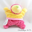 Clown halbflaches Kuscheltier NICOTOY pixie pink gelb