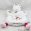 Unicorn Puppet Cuddly Toy: BABY NAT' Stardust White Pink BN0414