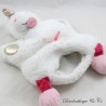 Unicorn Puppet Cuddly Toy: BABY NAT' Stardust White Pink BN0414