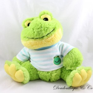 Peluche grenouille FIZZY tee shirt rayé