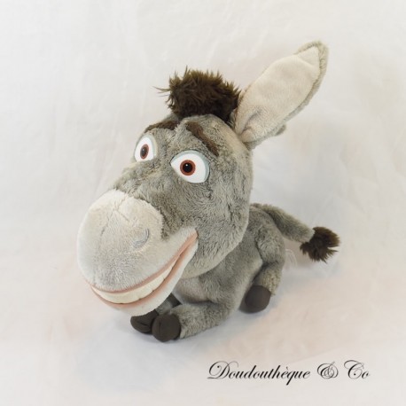 Donkey Shrek Plush BIG HEADZ Dreamworks grey 20 cm