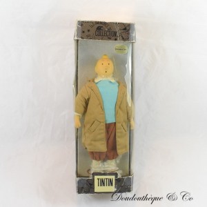 Poupée Tintin ACTION CONCEPT Tintin Reporter en trench coat vintage 1994 27 cm