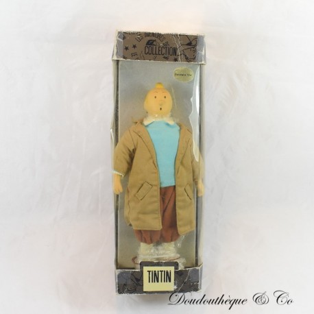 Tim und Struppi Puppe ACTION CONCEPT Tim und Struppi Reporter im Trenchcoat vintage 1994 27 cm