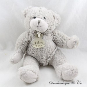 Peluche de oso BEAR STORY CUDDLE GREY PEARL HO2335 25 cm (1ª versión)