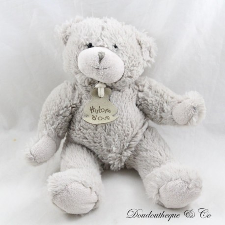 Bear plush BEAR STORY CUDDLE GREY PEARL HO2335 25 cm (1st version)