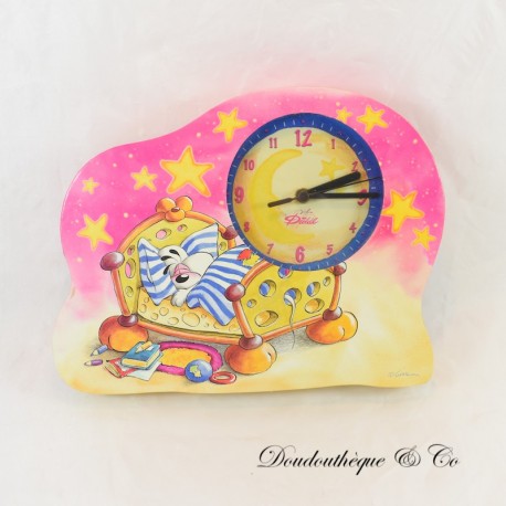 Diddl Uhr DEPESCHE Pink und Gelb Diddl Asleep 21cm Diddl Uhr DEPESCHE Pink und Gelb Diddl Asleep 21cm
