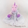 Fata unicorno di peluche TEDDY MOUNTAIN Seduta bianco rosa 36 cm