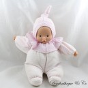 Pink baby cuddly doll COROLLE Babipouce pink 30 cm