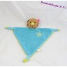 Flat cuddly toy cat CREATIVTOYS diamond blue green star 31 cm