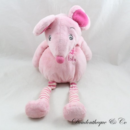 Pink Lola mouse plush ARTHUR AND LOLA BEBISOL