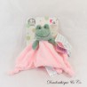 ARTESAVI Frog Flat Cuddly Toy, Pink & Grey, 25 cm NEW