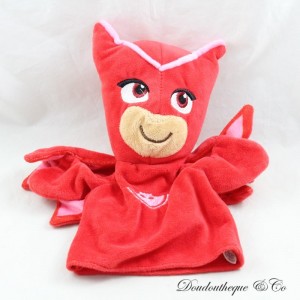 Doudou marionnette Bibou PIMCHOU Pyjamasques Pjmasks rouge 25 cm