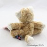 copy of Plush Bussi pig TRUDI old pink long hair necklace wood heart 28 cm