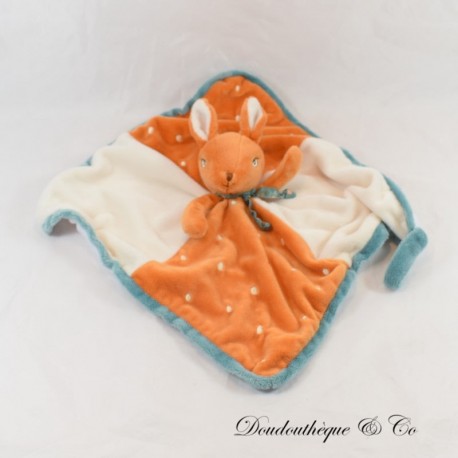 Flaches Kuscheltier Biche oder Rehkitz BUKOWSKI beige grün orange 34 cm Flaches Kuscheltier Biche oder Rehkitz BUKOWSKI beige grün orange 34 cm