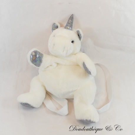Einhorn Plüschrucksack CREATIONS DANI weiß glitter 32 cm Einhorn Plüschrucksack CREATIONS DANI weiß glitter 32 cm