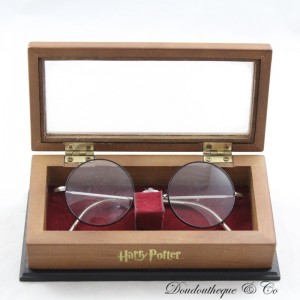 Replica Harry Potter Brille NOBLE COLLECTION Offizielles und Sammler-Holzetui (R18)