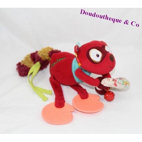 Lemur erweckender Plüsch LILLIPUTIENS rote Glocke 22 cm
