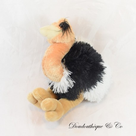Straußenplüsch WILD REPUBLIC schwarz-weiß 30 cm Straußenplüsch WILD REPUBLIC schwarz-weiß 30 cm