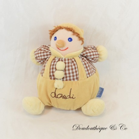 DOUDI Clown oder Elfe Plüsch Braun 20 cm DOUDI Clown oder Elfe Plüsch Braun 20 cm