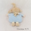 Pixie cuddly toy COROLLA blue doll with taupe collar 23 cm
