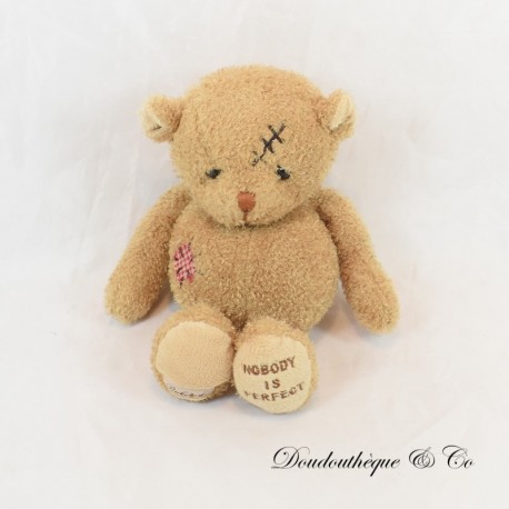 BUKOWSKI Bär Plüsch Braun & Beige Niemand ist perfekt 26 cm BUKOWSKI Bär Plüsch Braun & Beige Niemand ist perfekt 26 cm
