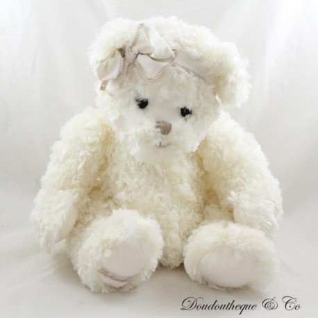 Teddybär BUKOWSKI weiß Bella Luna Dolce Schleife Leinen Eisbär 25 cm Teddybär BUKOWSKI weiß Bella Luna Dolce Schleife Leinen Eisbär 25 cm