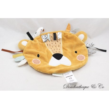 Flaches Kuscheltier Löwenkopf VERTBAUDET Tansania orange schwarz weiß Vogel 22 cm Flaches Kuscheltier Löwenkopf VERTBAUDET Tansania orange schwarz weiß Vogel 22 cm