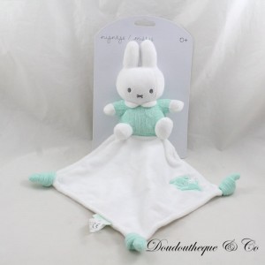 Flat Bunny Blanket TI AMO Miffy White Green Knit